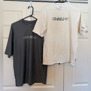 Lot of (2) O'Neill Men's Basic Skins UPF 50+ Short Sleeve Sun Shirts LARGE
